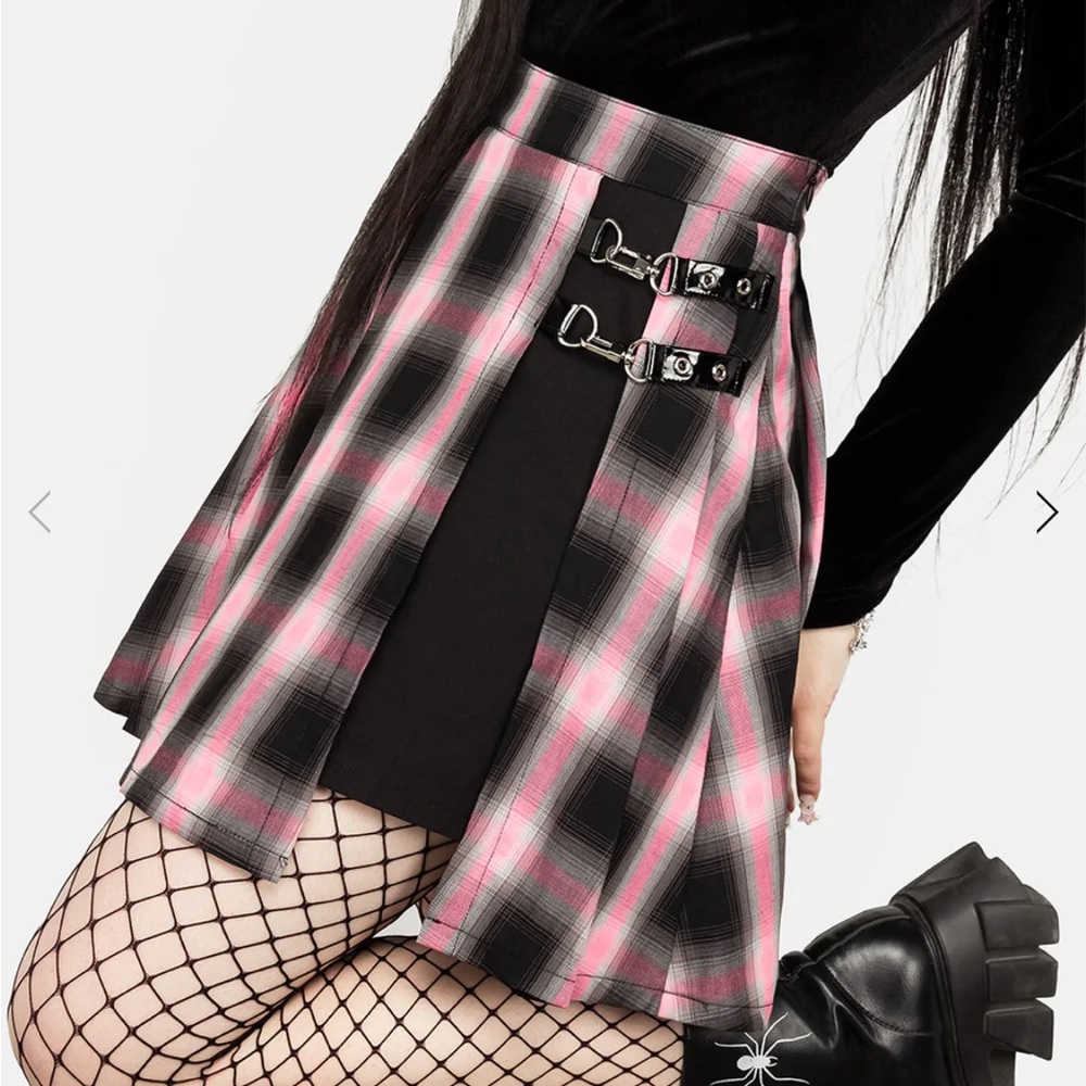 Disturbia Vivacity Pleated Mini Skirt UK 16